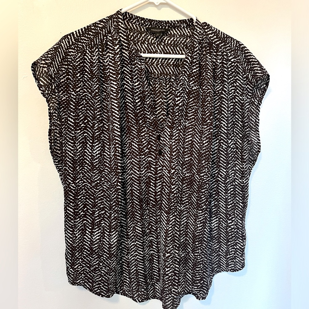 Banana Republic Factory dolman blouse with buttons.